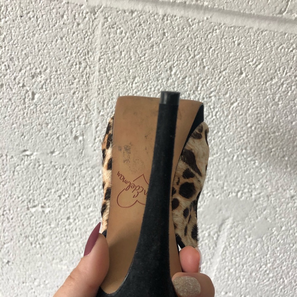 Sam Edelman Penelope Leopard Peep toe heels sz: 7 - Picture 8 of 8